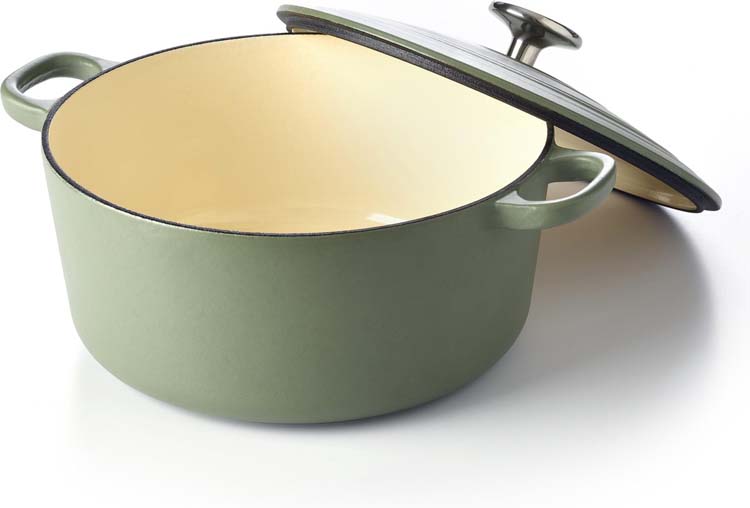 Casserole BK Bourgogne vert olive 24 cm