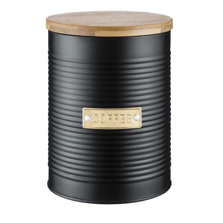 boîte de stock café Typhoon noire Otto H15.5 cm