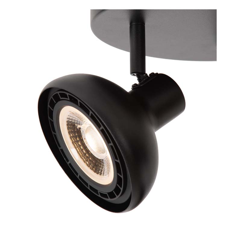 Lucide SENSAS - Spot plafond - Ø 25,8 cm - 3xES111 - Noir