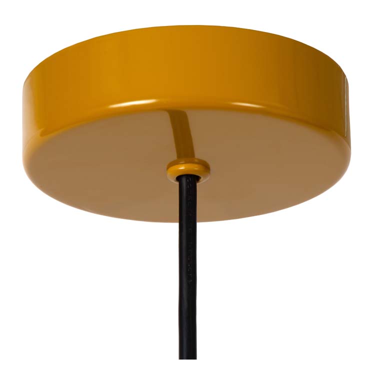 Lucide MACARONS - Suspension - Ø 24,5 cm - 1xE27 - Jaune Ocre