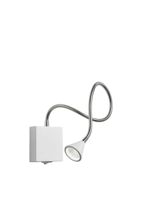 Lucide BUDDY - Bedlamp - LED - 1x3W 4000K - Wit