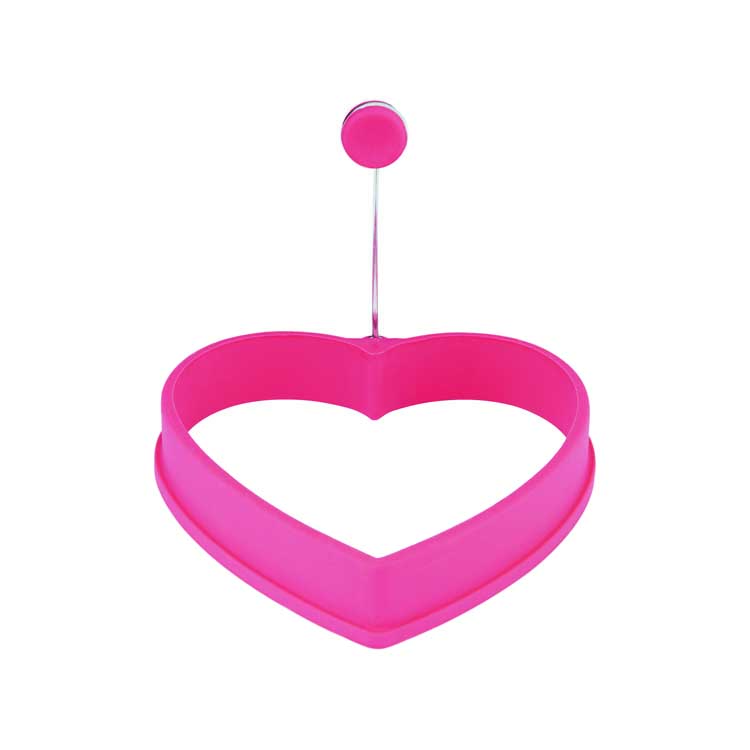 oeuf bague de cuisson coeur rose