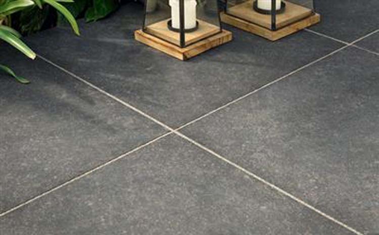 Dalle de terrasse Beaumont anthracite rt 59.7x59.7