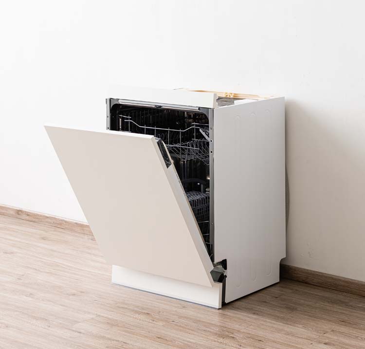 Armoire de cuisine Plenti panneau de lave-vaisselle blanc