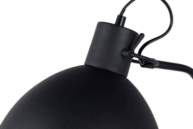 Lucide SHADI - Lampadaire / lampe de lecture - Ø 28 cm - E27 - Noir