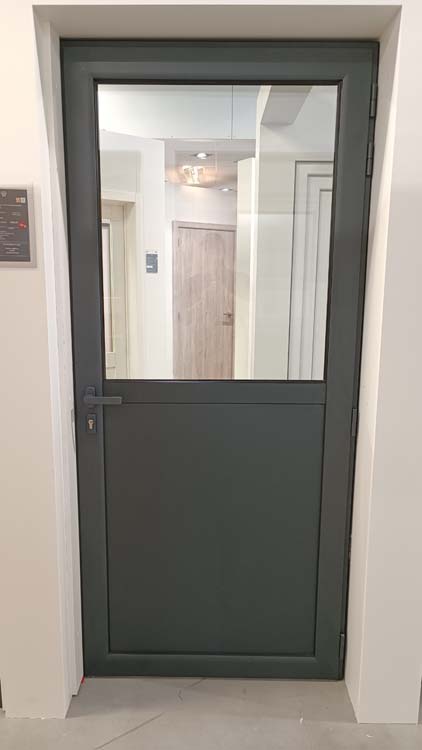 Porte extérieure alu Aveiro anthracite G sur mesure