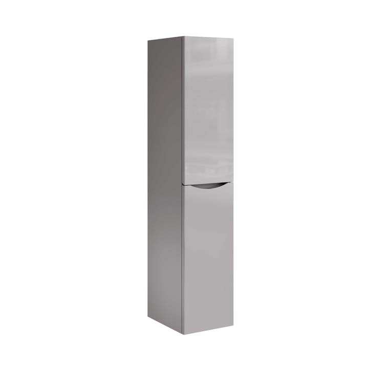 Armoire colonne Thasos 40cm gris laqué