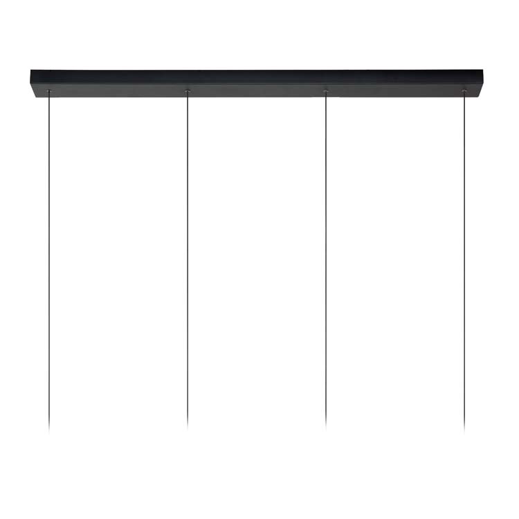 Lucide LORENZ - Hanglamp - LED Dimb. - 4x4W 3000K - Zwart