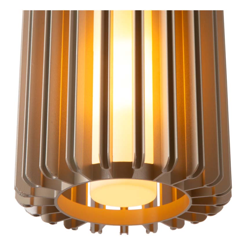 LAMBRES - Hanglamp - Ø 15 cm - 1xE27 - Taupe