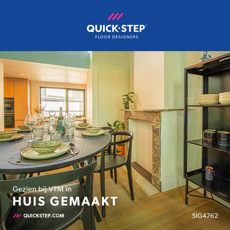 Laminaat Quick-Step Capture 9mm - Geborstelde eik warm natuur