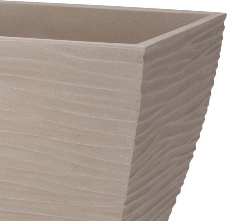 Pot de fleur Sylt beige 40 x 40 x 42 cm