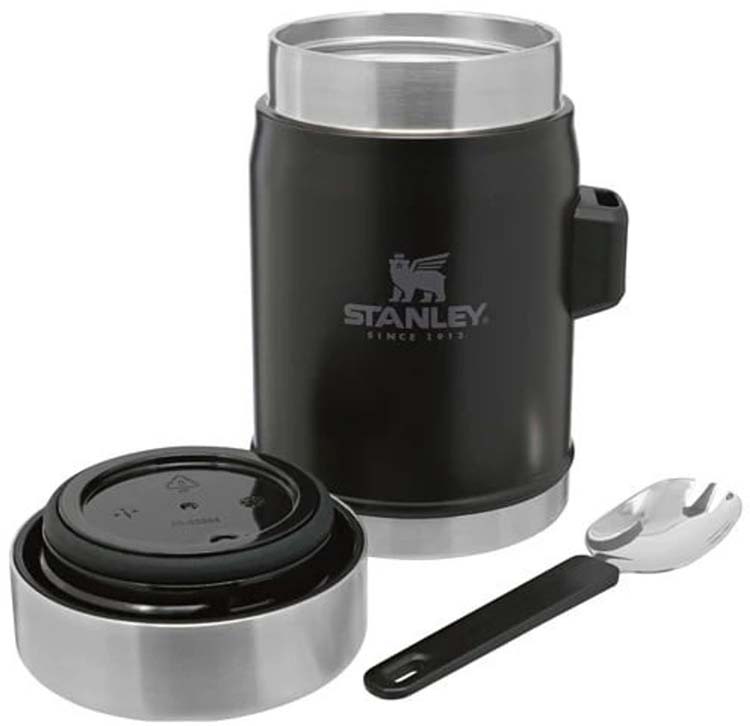 Stanley legendary food jar + spork 0.4l black