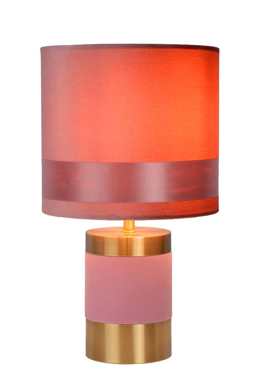 FRIZZLE Lampe de Table E14/40W H32cm Rose