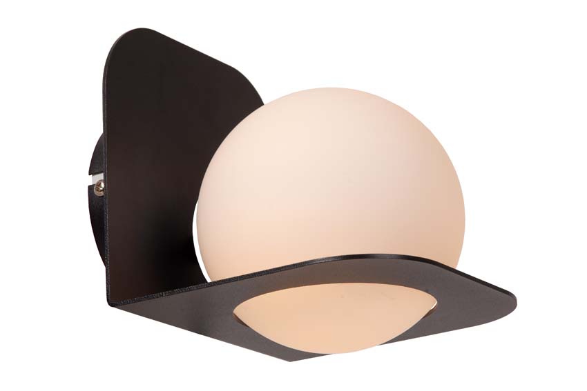 Lucide DAVY - Wandlamp Badkamer - 1xG9 - IP44 - Zwart