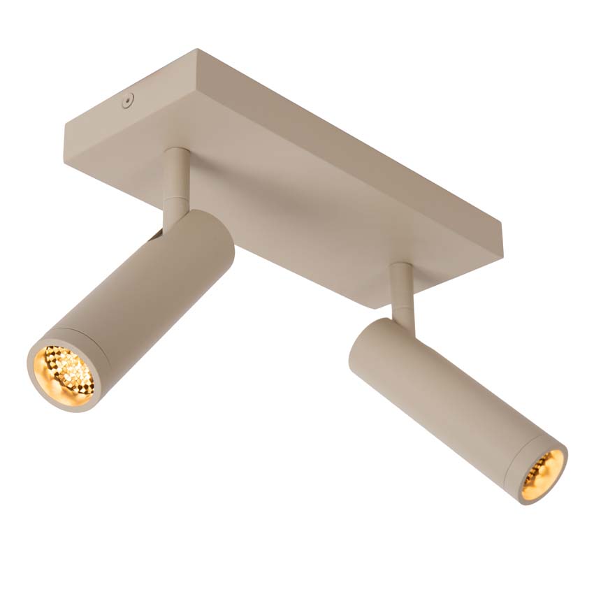 Lucide GRADO - Plafondspot - 2xGU10 (MR11) - Taupe