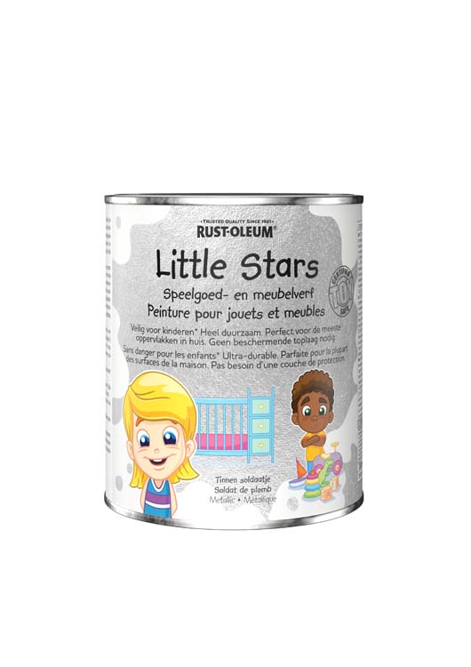 Little stars meubel en speelgoed verf metalic tinnen soldaatje 0.75