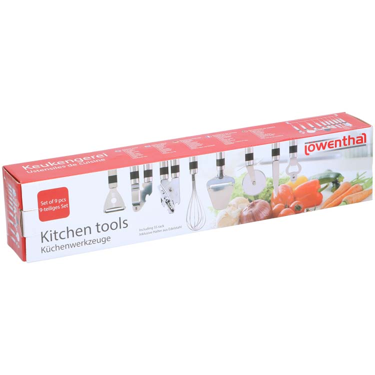 Set d'utils de cuisines extensif 9 pièces