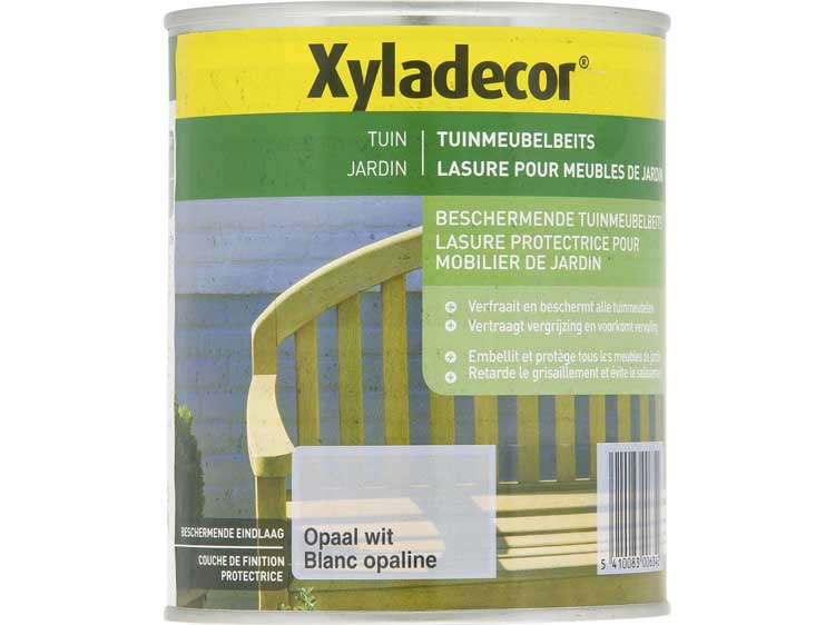 Xyladecor Tuinmeubelbeits - opaal wit - 1 liter