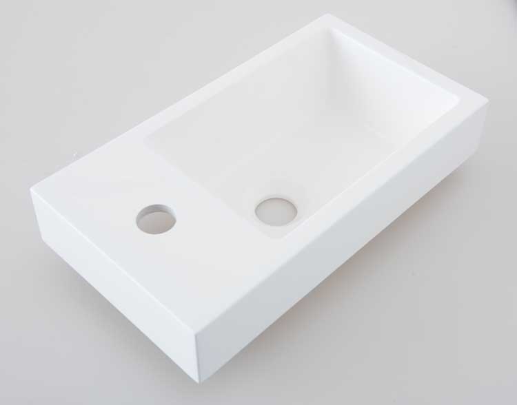 Lavabo Azura 40x22x7cm blanc brilliant