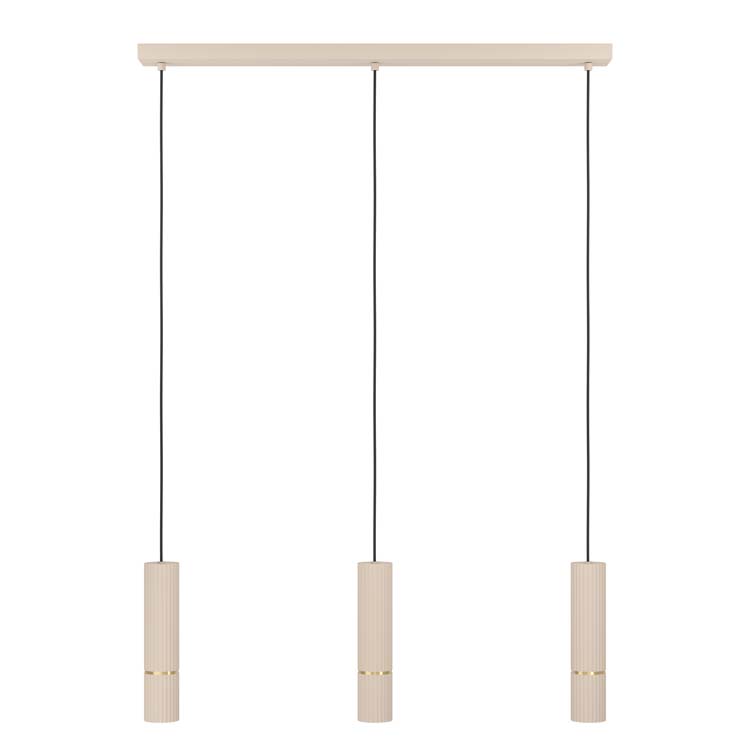 Luminaire suspendu sable 3 lampes incl LED lampe 345 lumes