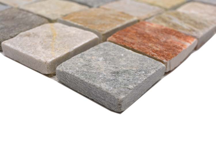 Mosaïque quarzite beige/grise 30,5 x 30,5 cm