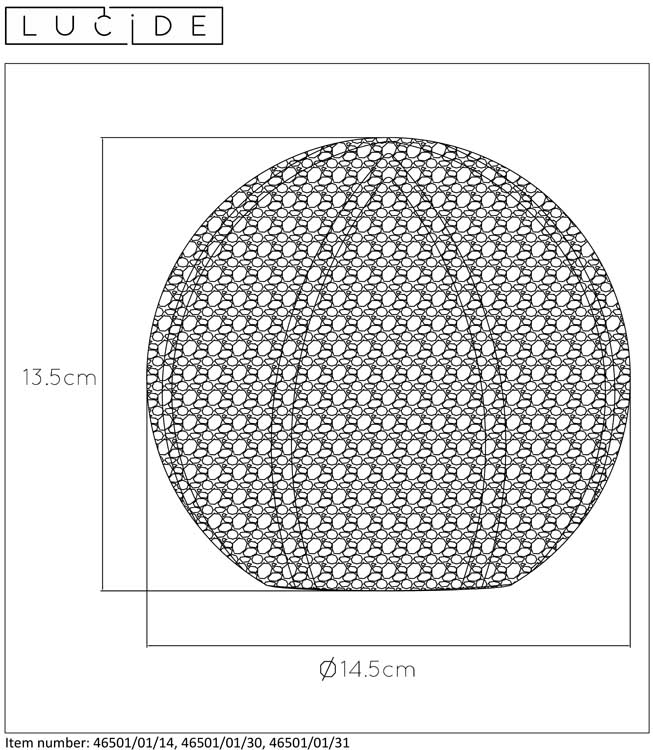 Lucide PAOLO - Lampe de table - G9 - Argenté