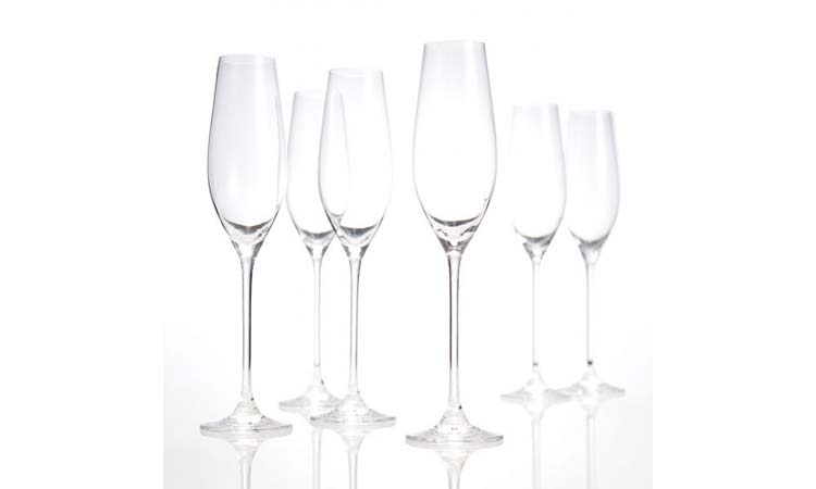 Champagneglas Cuvee 21 cm - 6 st