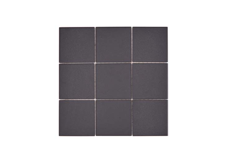 Mosaïque noire antidérapante R10 29,8 x 29,8 cm