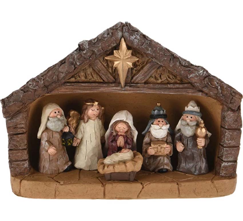 Crèche de Noël complète 7 pcs