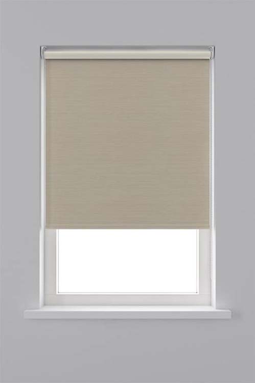 Rolgordijn verduisterend 120x190 cm creme structuur