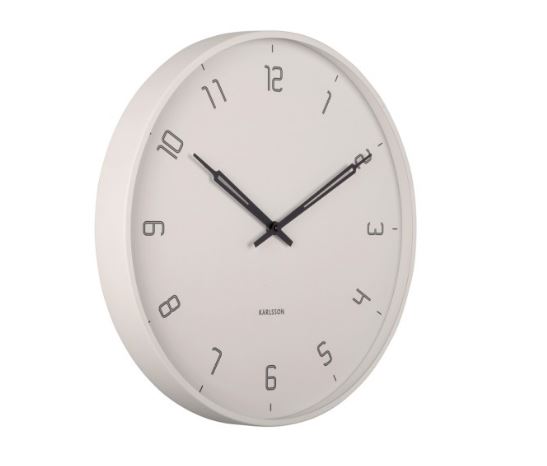 Horloge murale grise claire Ø 40 cm