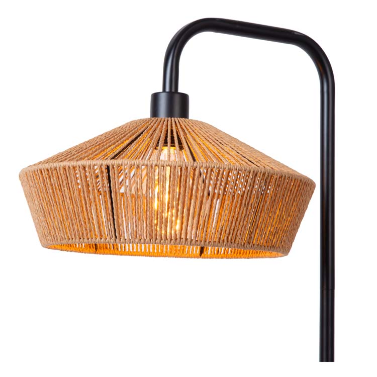 Lucide YUNKAI - Vloerlamp - Ø 40 cm - 1xE27 - Naturel