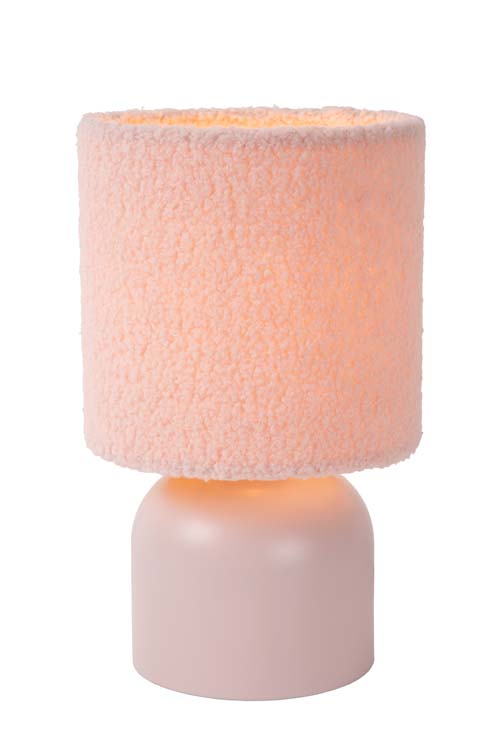 WOOLLY - Lampe de table - Ø 16 cm - 1xE14 - Rose