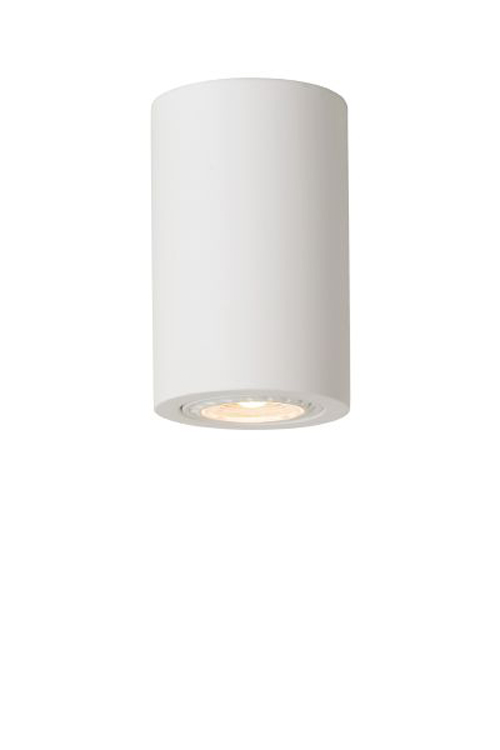 Plafondlamp rond wit 11cm GU10