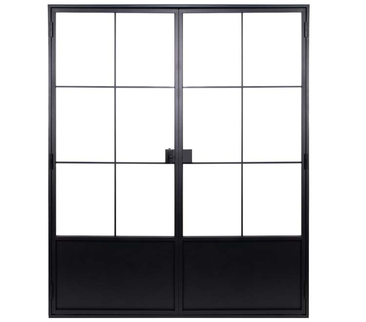 Porte intérieure Fer Forgé 6W doubl.Black Glamour D sur mesure