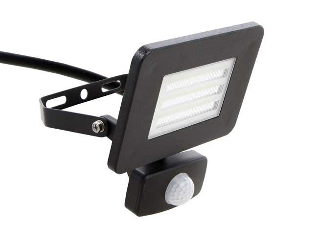 Straler LED zwart 20W 1500 lumen met sensor