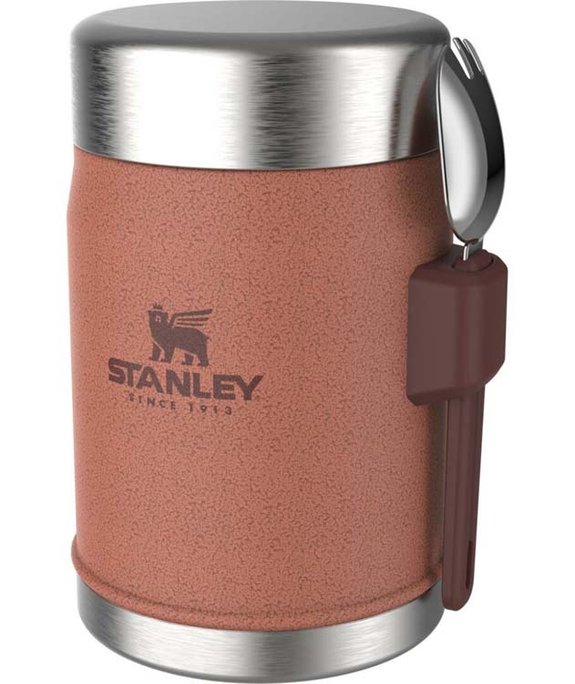 Stanley legendary food jar  + spork 0.4l hammertone clay