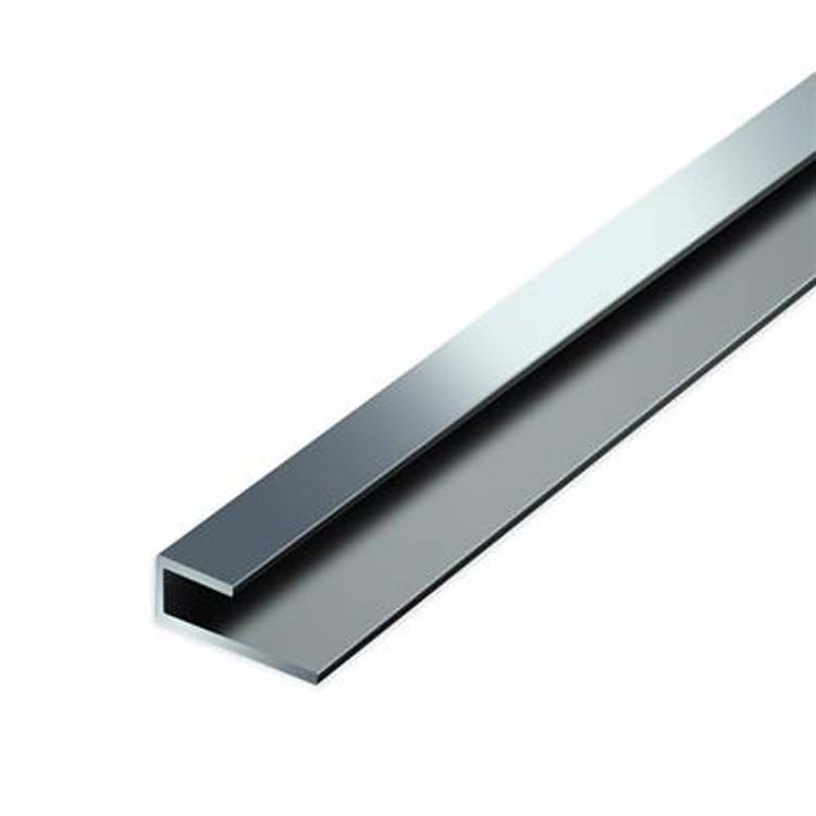 U profil pvc alu pour carrelage 8x4x20x2600mm épaisseur 1mm