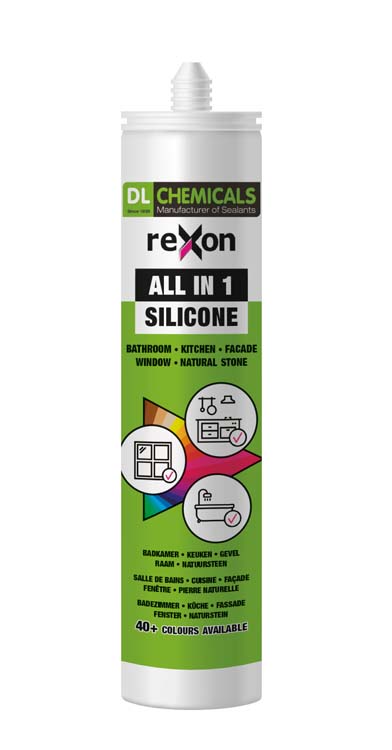 All-in 1 silicone 290ml RAL9010 wit