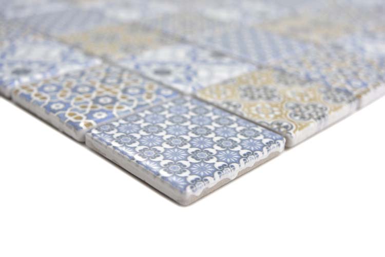 Mosaïque retroclassic mix blue 29,7 x 29,7 cm