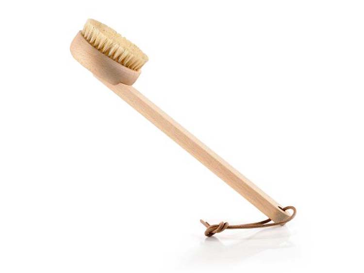 Brosse de bain Zone Inu hêtre 9x4x33 cm