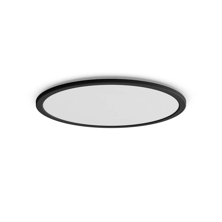 Plafonnier superslim 18W 27K ZWART 1500L IP44