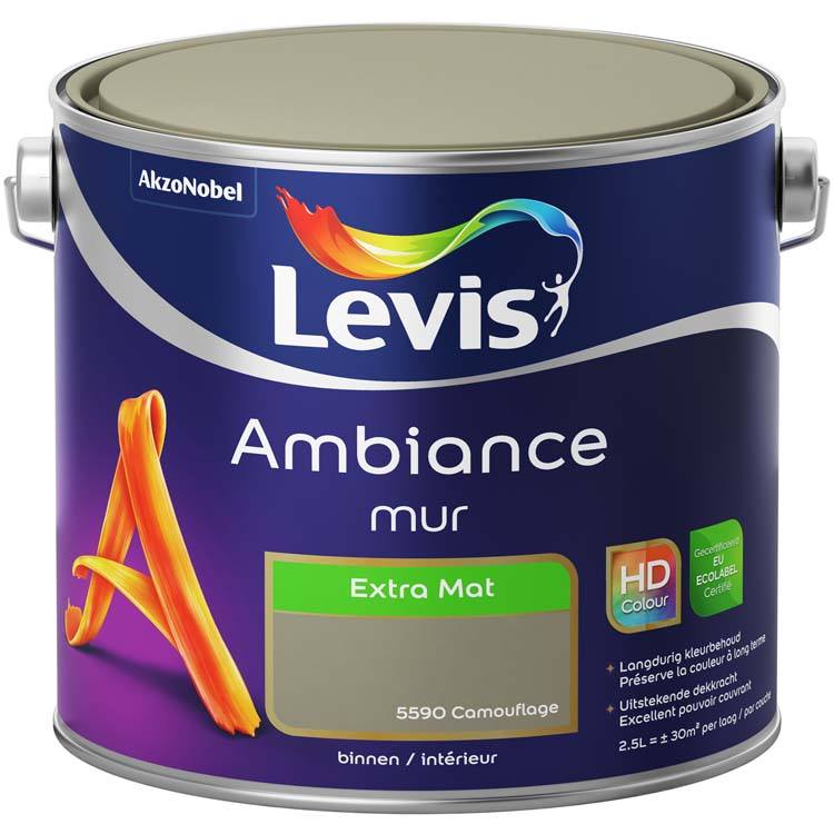 Levis muurverf Ambiance mur extra mat 2.5l camouflage