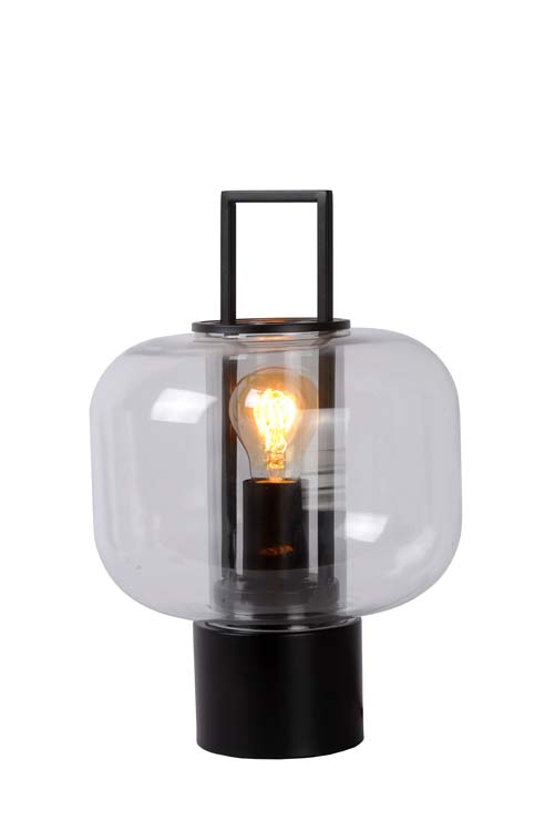 Lampe de table - Ø 24 cm - 1xE27 - Noir