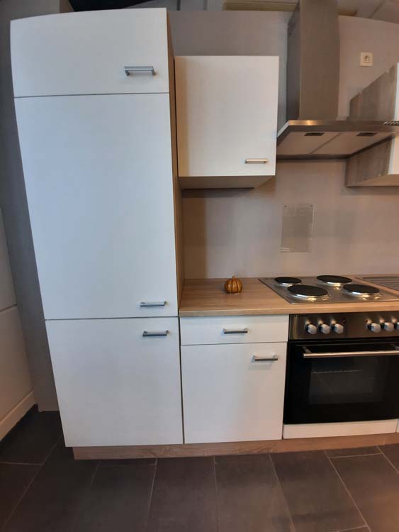 keuken 270cm - budget wit - met toestellen