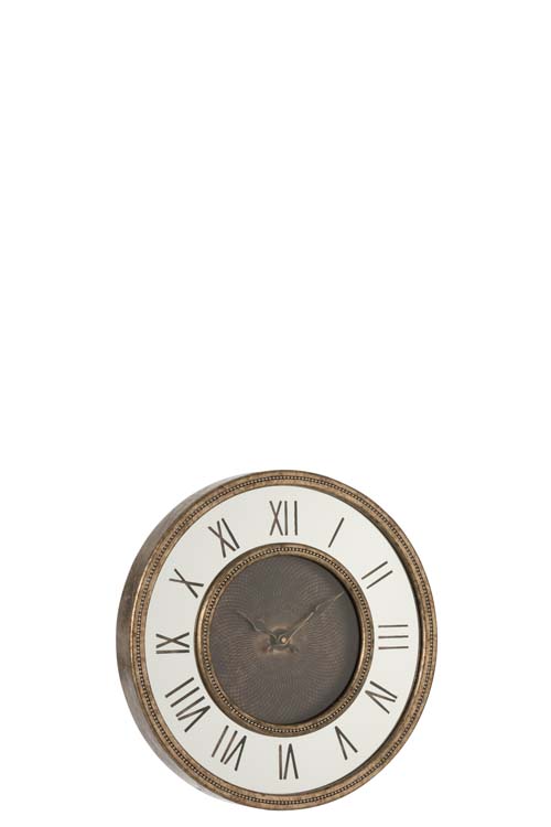 Horloge chiffres romains or antique diam. 47 cm