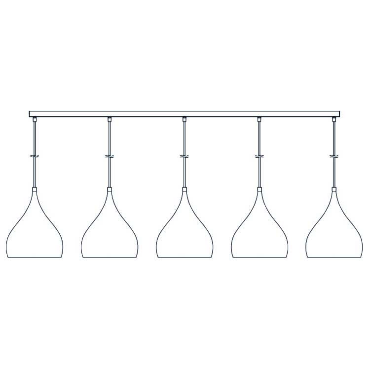 Accessoire 180CM blanc 5X base pour Suspension