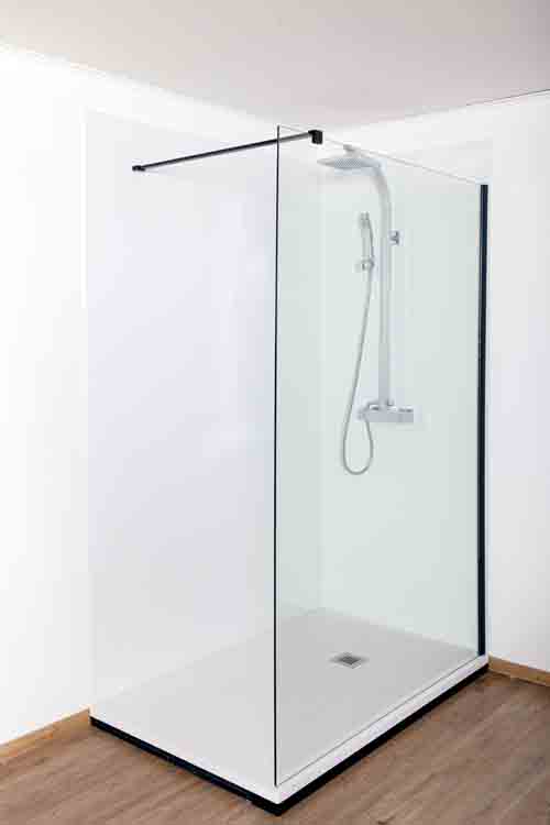 Douche-achterwand Minimalism 100x250cm wit