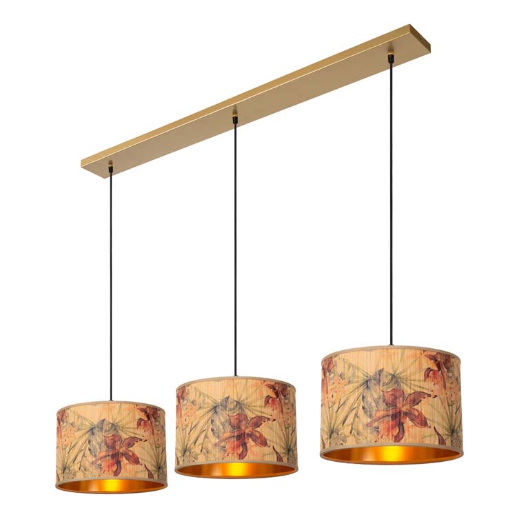 Lucide TANSELLE - Hanglamp - 3xE27 - Multicolor