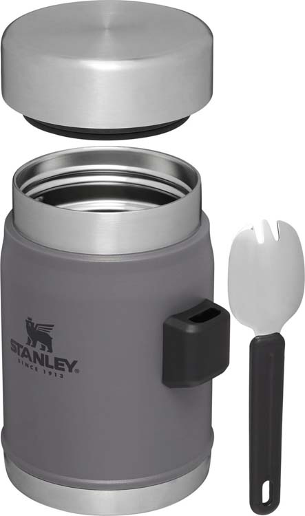 Stanley legendary food jar + spork 0.4l Charcoal